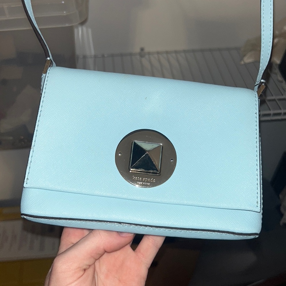 Women’s Kate Spade cross body bag. Carolina blue.